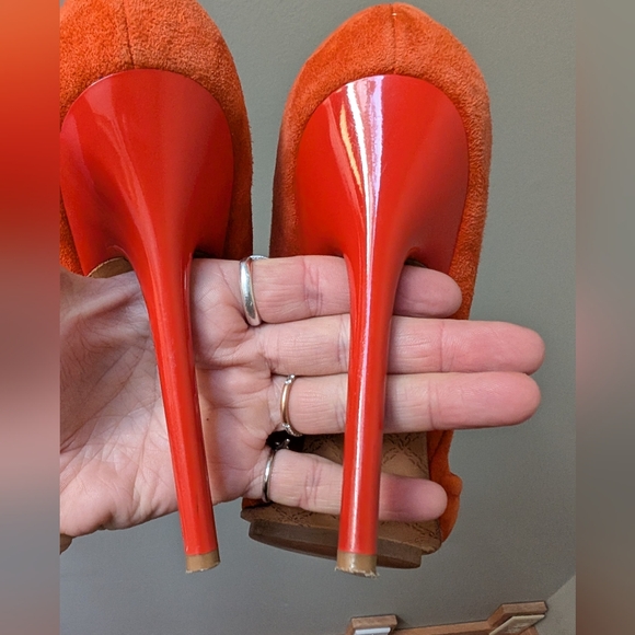 Colourful Block Leather l Suede l High Heels - Picture 4 of 6